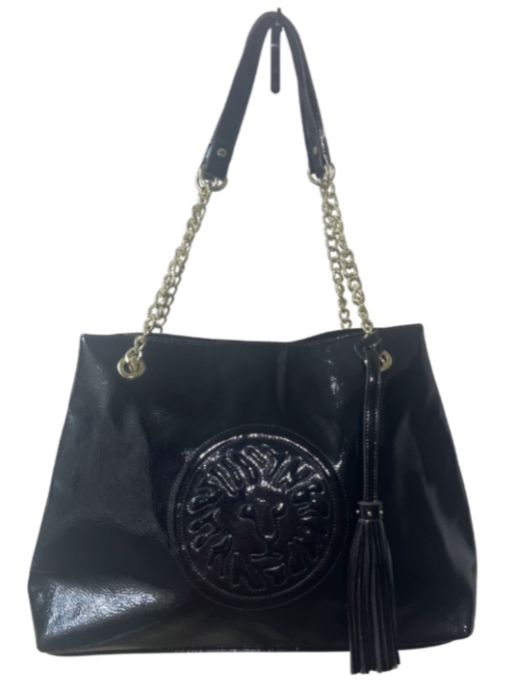 Anne Klein Leo Legacy VI Patent
Tote Bag Black Gold Chain
Accent